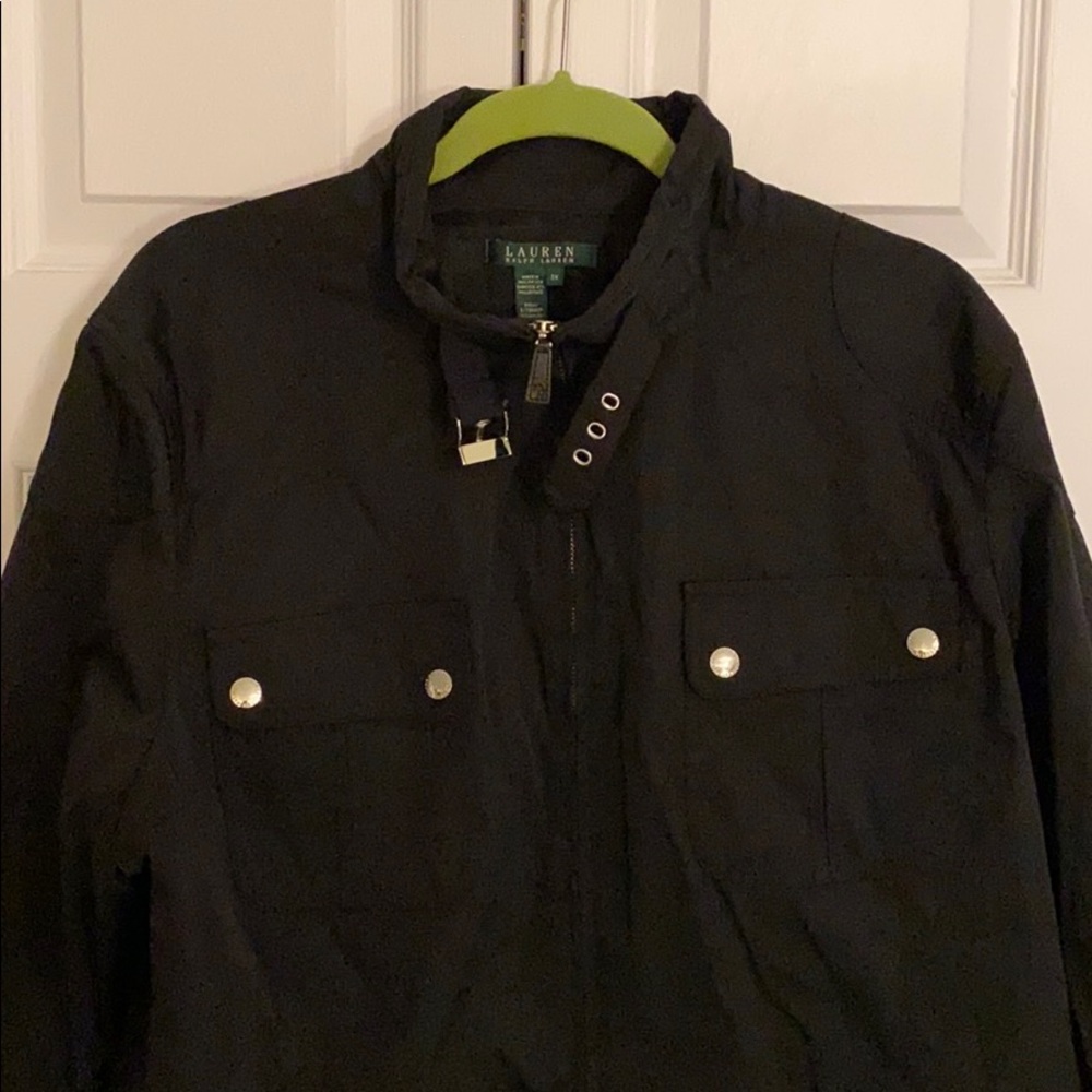 Lauren Ralph Lauren Black Moto Jacket